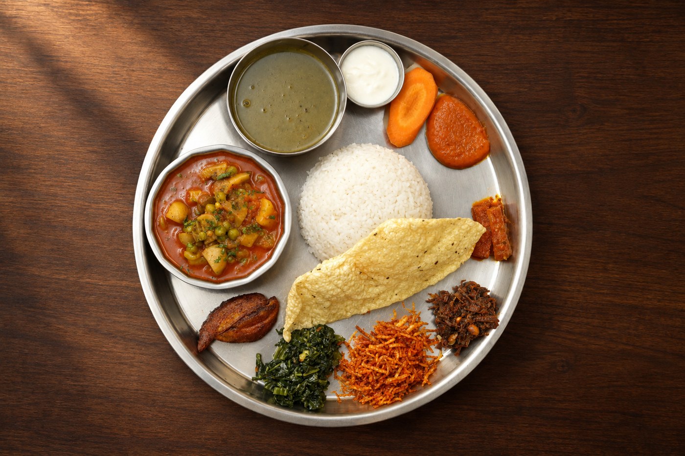Veg Thali at Mustang Thakali Siliguri